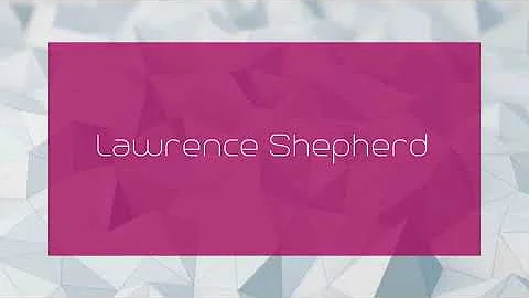 Lawrence Shepherd - appearance