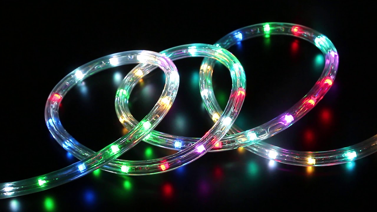 RGB Color Changing Rope Light Example 1 YouTube
