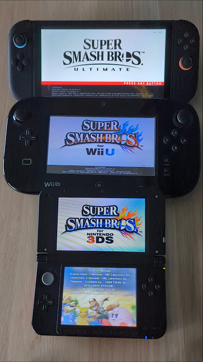 Super Smash Bros- Nintendo Switch 2 vs WiiU vs 3DS XL speed comparison