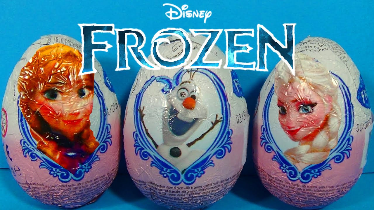 Disney FROZEN surprise eggs! Unboxing 3 eggs surprise Disney FROZEN
