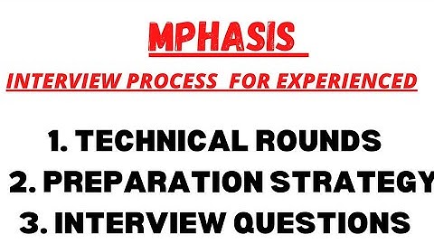 (Important) Mphasis Interview Questions | Interview Experience | #freshers and #experienced
