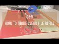 *Q&A*クリアファイルを使ったリフィルの基本的な作り方│作業音