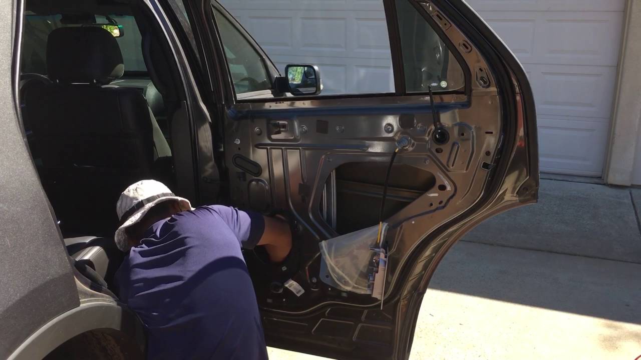 2015 Ford Explorer rear side window replacement. All Rocklin Auto Glass