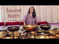 Sound bath  singing bowls and voice by jane winther for yoga sleep  deep relaxation