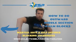 How To Do Middle Section Outward Palm Blocks | Martial Arts & Self Defence Blocking Techniques