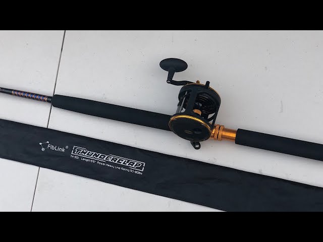 Fiblink Heavy Fishing Rod Review!  trolling rod 