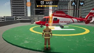 Fire Helicopter used Rescue| I Am Fireman Rescue Simulator #2 screenshot 5