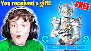 GIFTING Little Bro CHAPTER 4 Level 100 Battle Pass! (FREE)