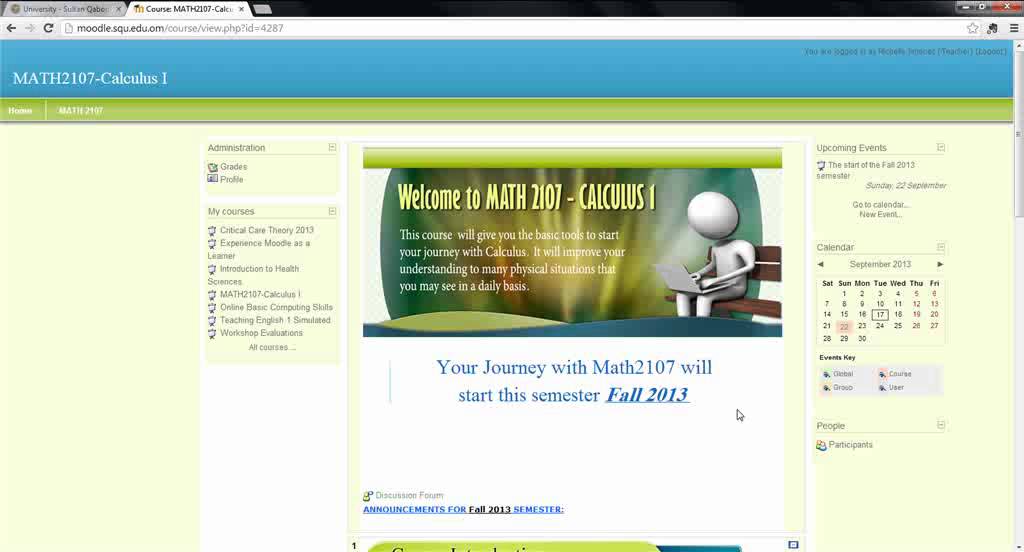 Steps for Enrolling to Calculus 1 for SQU Students - YouTube