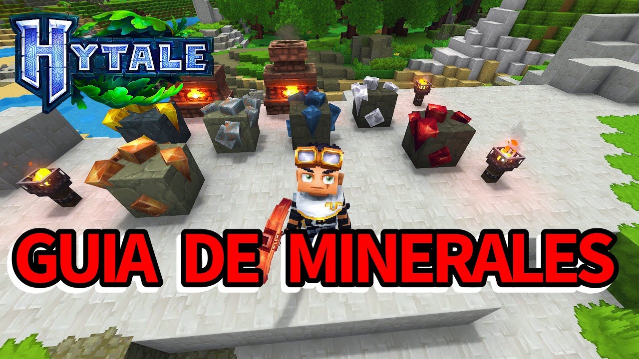 HYTALE GUIA para ENCONTTRAR TODOS los MINERALES