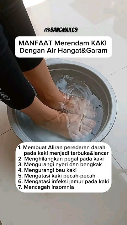 HARUS TAU ‼️ MANFAAT MERENDAM KAKI DENGAN AIR HANGAT DAN GARAM #shorts #tips #manfaat