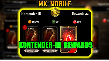 MK Mobile. Faction Wars Survivor Mode Kontender-III Rewards. MK Mobile Reward. Got Diamond Character