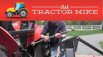 Adjusting the Tractor Top Link to Pull a Brush Hog