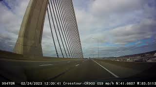 2023/02/24 Toledo, Ohio: "Veterans Glass City Skyway Bridge, Interstate 280 North"