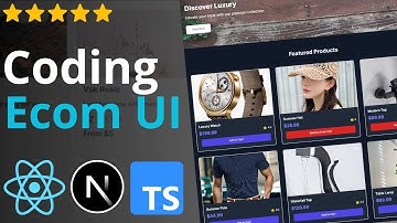 Online Shop Ecommerce UI - NextJS, React, Typescript, Tailwind CSS, ShadCN Coding Tutorial