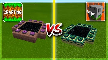 Crafting and Building PORTALS VS Craftsman: Building Craft PORTALS