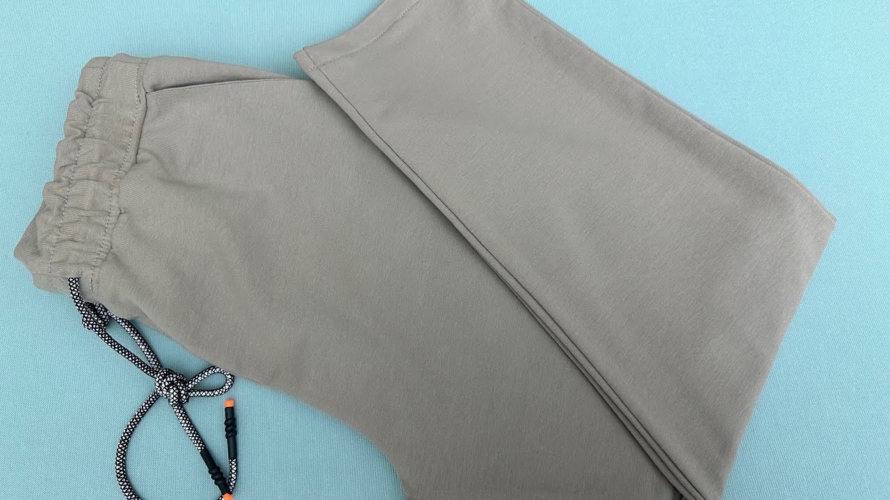 Раскрой и пошив мужских спортивных штанов размера М / Как сшить спортивные брюки?