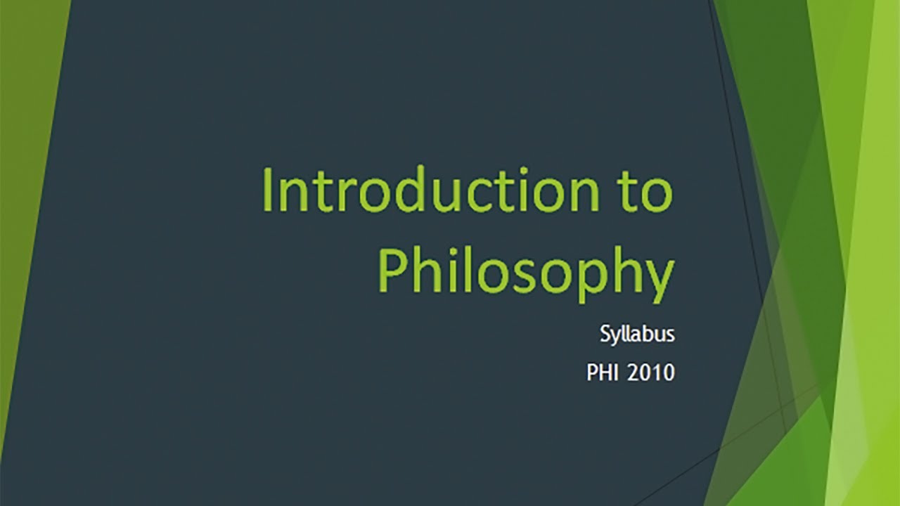 Introduction To Philosophy Syllabus YouTube Introduction to philosophy syllabus youtube