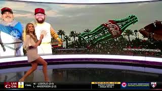 Abby Labar Smoking Hot Legs Galloping on Set of MLB Network.