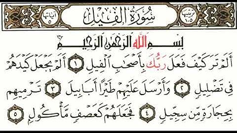 تلاوة الشيخ سلمان العتيبي .24 14.سورة (الفيل)bel araby