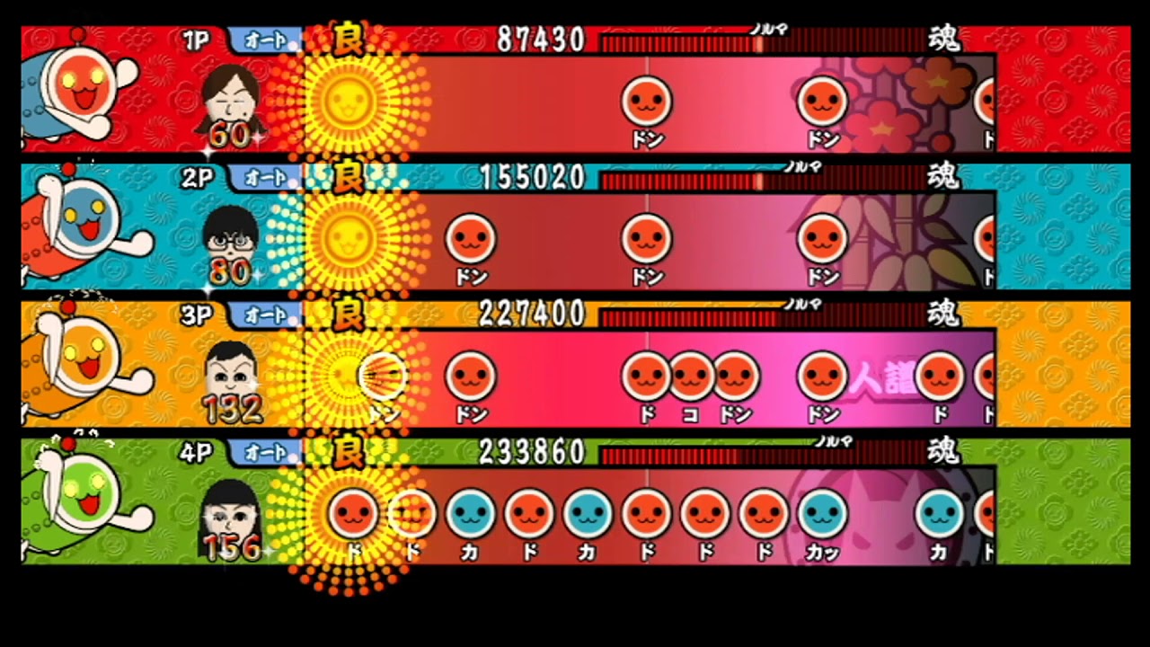 【太鼓の達人 Wii3】新世界より【全難易度同時再生】