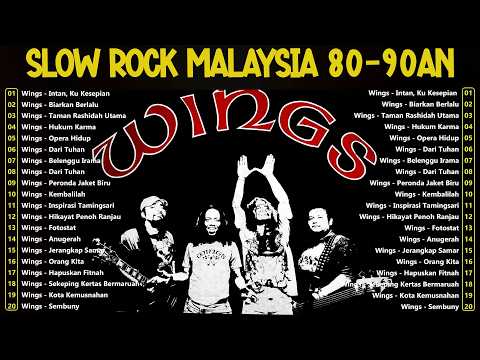 🎸 Wings Band Greatest Hits || Koleksi Slow Rock Malaysia Terbaik Era 80–90an