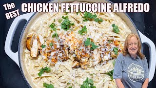 The BEST CHICKEN FETTUCINNE ALFREDO (3 Step Version)