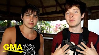 YouTube stars Sam and Colby say putting down their phone helps their mental health l GMA Digital