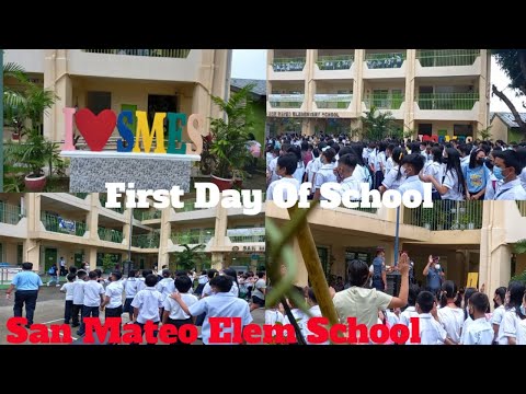 First day of School at San Mateo Elementary School