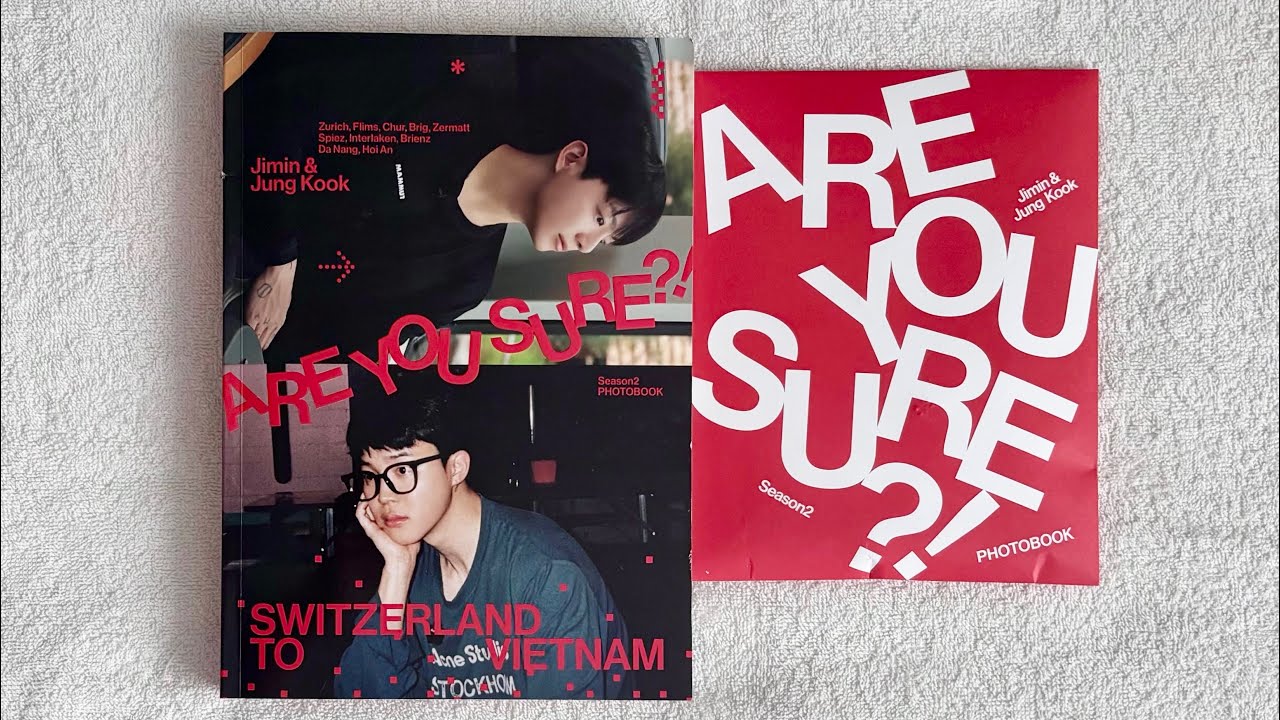 Unboxing photobook Jimin x Jung Kook / Unboxing photobook Jimin x