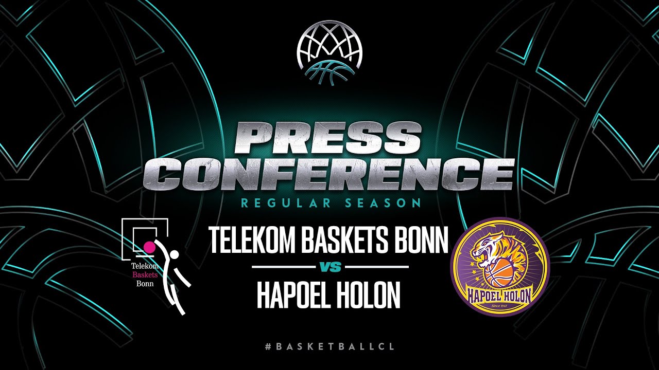 Telekom Baskets Bonn v Hapoel Holon - Press Conference Basketball Champions League 2023 - Basketball Champions League 2024