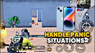 Handle panic situations Bgmi clutches iPhone 14 || smooth + extreme graphics 2024 Bgmi new video
