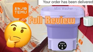 Temu Haul  Mini Foldable Washer |Full Review & Opinions