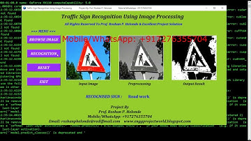 Traffic Sign Identification Using Image Processing Python Project With Source Code