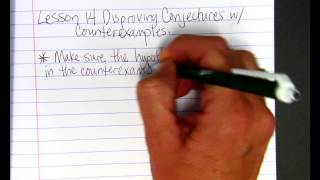 Disproving Conjectures with Counterexamples