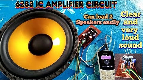 CD 6283 2 side audio amplifier circuit making | 6283 ic amplifier kaise banaye | 6283 ic amplifier