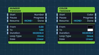 Number Tweener, Color Tweener Node Tutorial Plasma