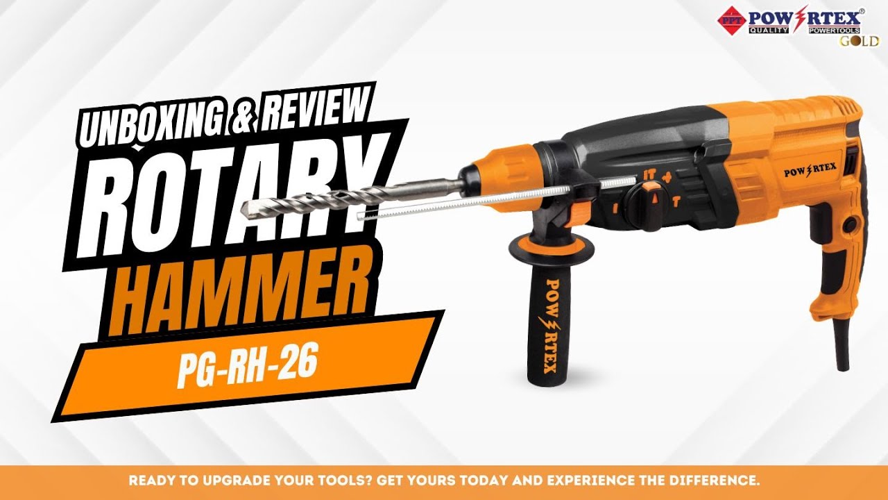 Powertex Rotary Hammer PG-RH-26 Unboxing and Review