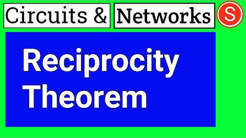 Reciprocity theorem