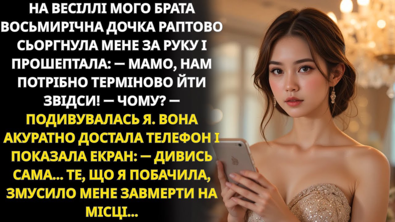 На весіллі донька показала мені телефон — я не могла повірити своїм очам