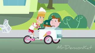 Kid vs Kat But It's Just Ice Cream Bicycle Driver on Screen