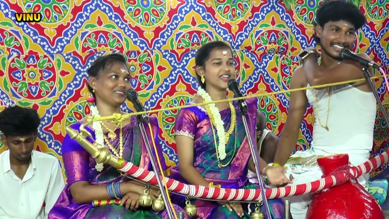 👨‍👨‍👧‍👦அக்காவுடன் முதல்  மேடையில் 🎀சத்யா செல்வின்😍கலகலப்பான வில்லுப்பாட்டு #sathya #vinu360