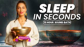 SLEEP IN SECONDS | Melatonin Boosting Sound Bath | Singing Healing Frequencies