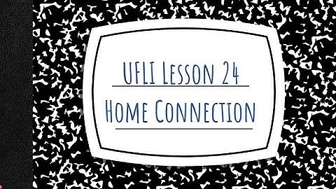 UFLI Foundations Lesson 24 Home Connection