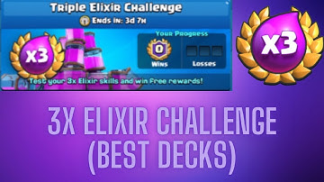 Clash Royale - 3x Elixir Challenge (Best Decks 2021)