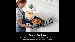 Ninja SP351 Foodi Smart 13in1 Dual Heat Air Fry Countertop Oven, Dehydrate,Reheat, Smart Thermometer