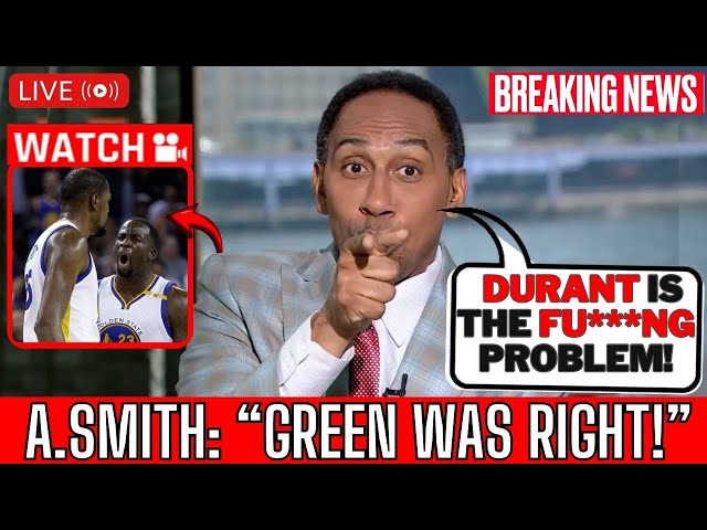 URGENT! Stephen A. Smith thinks Kevin Durant RETURN to Warriors and said Kevin Durant IS A PROBLEM! class=