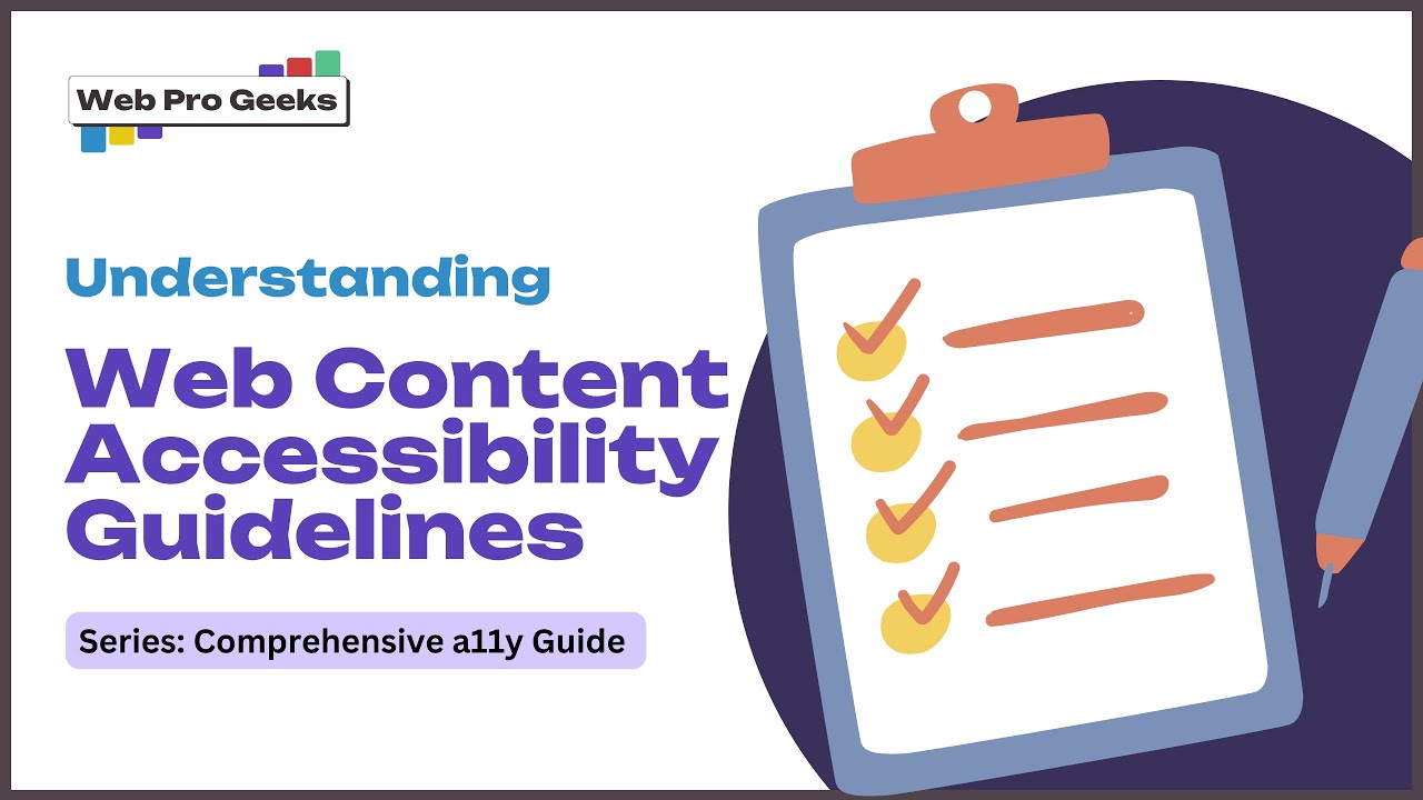 Web Content Accessibility Guidelines Explained - YouTube