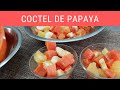 Coctel de papaya.- RecetasdeLuzMa