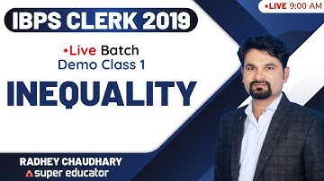 Adda247 Super Educator | Radhey Sir | Reasoning Inequality For IBPS Clerk 2019 Exam